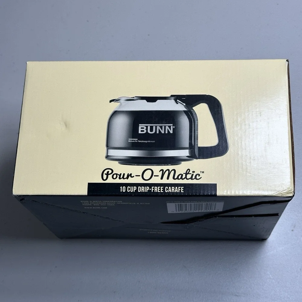 Bunn 10 Cup Carafe Coffee Maker Pot Drip-Free Glass‎ Replacement